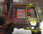 Sklo, tesnenie do kabíny na traktor zetor – fotka 2